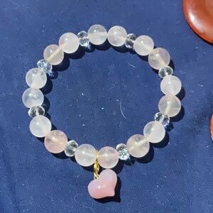 Rose Quartz Handcrafted Bracelet!